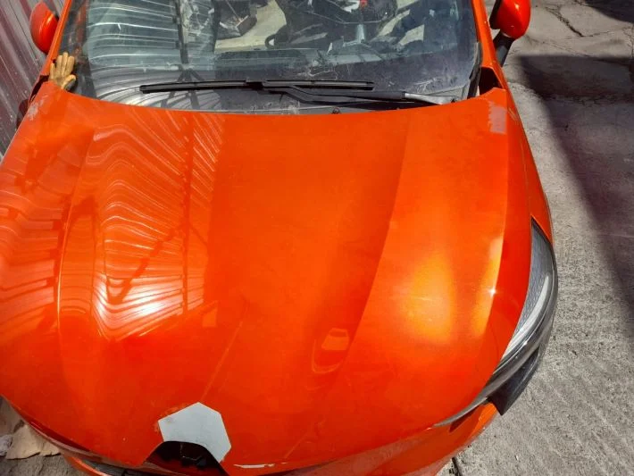 Renault Clio 5 Hatasız Orjinal Turuncu Komple Kaput Muayyer